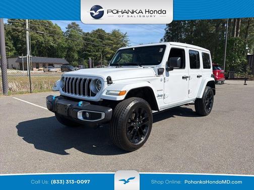 Bright White Clearcoat 2024 Jeep Wrangler 4xe Sahara