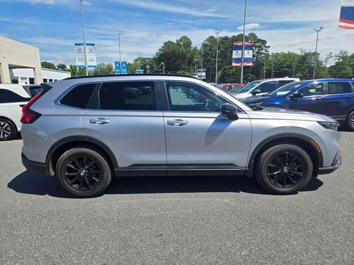 Solar Silver Metallic 2025 Honda CR-V Hybrid Sport