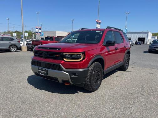 Radiant Red Metallic II 2026 Honda Passport TrailSport Blackout