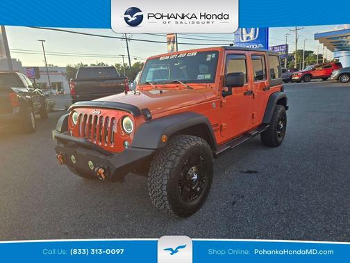 Sunset Orange 2015 Jeep Wrangler Unlimited Sport