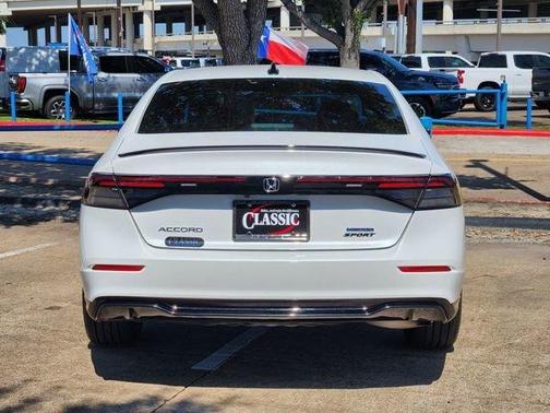 Platinum White Pearl 2025 Honda Accord Hybrid Sport-L