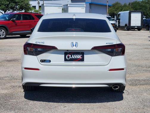 Platinum White Pearl 2025 Honda Civic Sport
