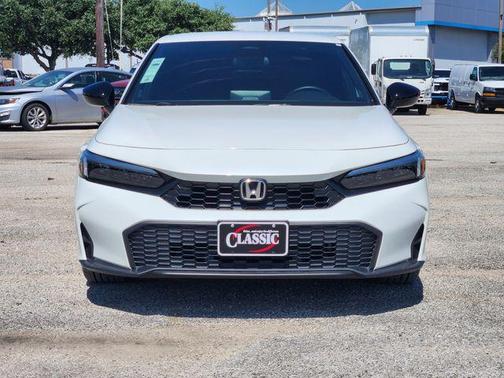 Platinum White Pearl 2025 Honda Civic Sport