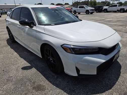 Platinum White Pearl 2025 Honda Civic Sport
