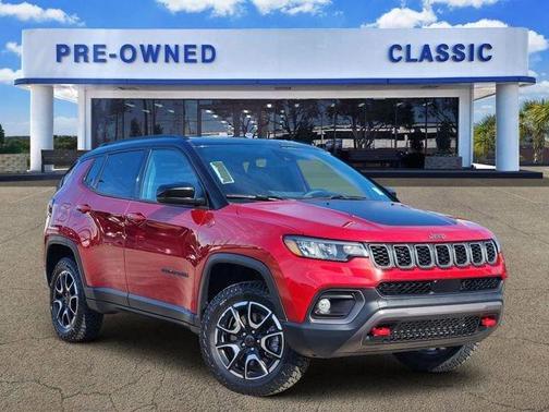 Red 2025 Jeep Compass Trailhawk