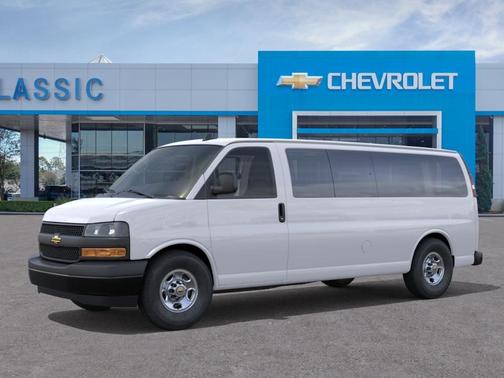White 2026 Chevrolet Express 3500 LS