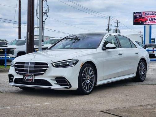 MANUFAKTUR Moonlight White Metallic 2024 Mercedes-Benz S-Class Base