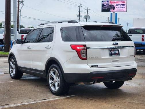 White Platinum Clearcoat Metallic 2013 Ford Explorer Limited