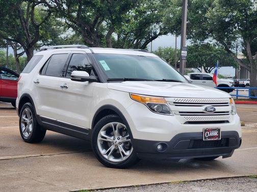 White Platinum Clearcoat Metallic 2013 Ford Explorer Limited