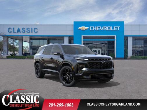 Black 2026 Chevrolet Traverse RS