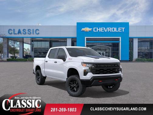 White 2026 Chevrolet Silverado 1500 Custom Trail Boss