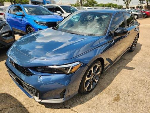 Blue 2025 Honda Civic Hybrid