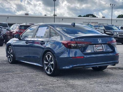 Blue 2025 Honda Civic Hybrid