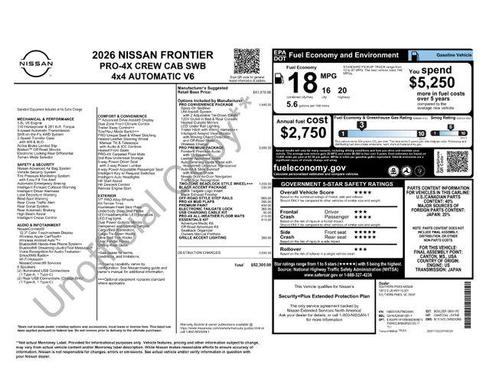 2026 Nissan Frontier PRO-4X
