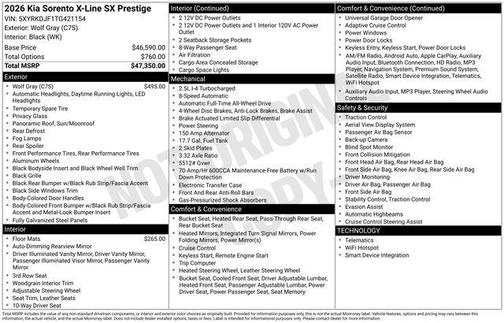 2026 Kia Sorento EX