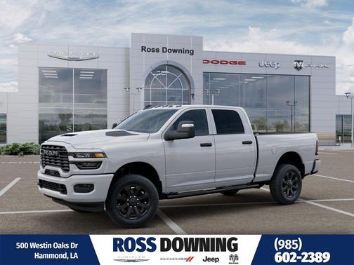 Bright White Clearcoat 2026 RAM 2500 Black Express Crew Cab 4x4 6'4' Box