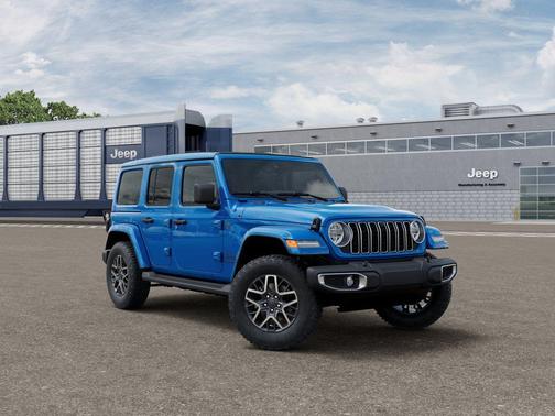 Hydro Blue Pearlcoat 2026 Jeep Wrangler 4-Door Sahara 4x4