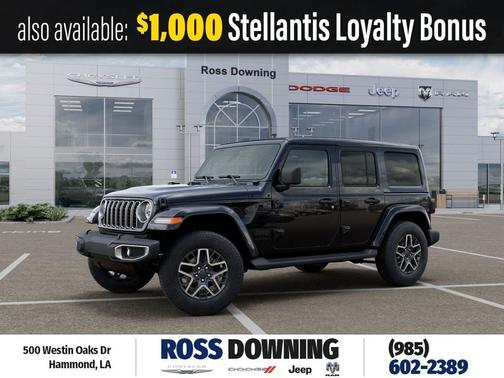 Black Clearcoat 2026 Jeep Wrangler 4-Door Sahara 4x4