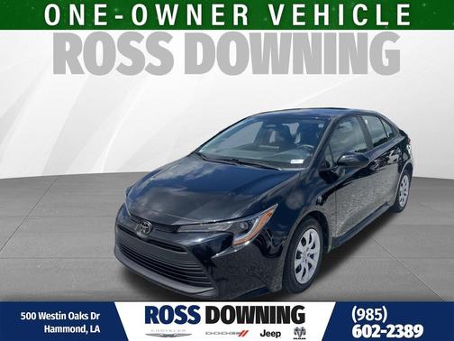 Midnight Black Metallic 2025 Toyota Corolla LE