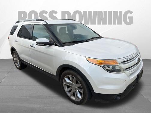 White Platinum Metallic Tri-Coat 2015 Ford Explorer Limited