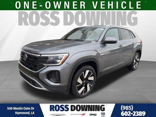 Gray 2025 Volkswagen Atlas Cross Sport 2.0T SE w/Technology