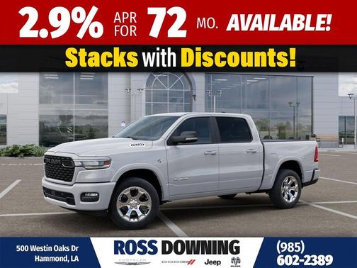 Bright White Clearcoat 2026 RAM 1500 Big Horn/Lone Star