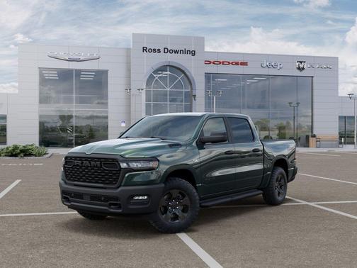 Serrano Green Metallic 2026 RAM 1500 Warlock Crew Cab 4x4 5'7' Box