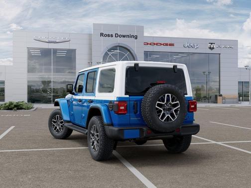 Hydro Blue Pearlcoat 2026 Jeep Wrangler 4-Door Sahara 4x4