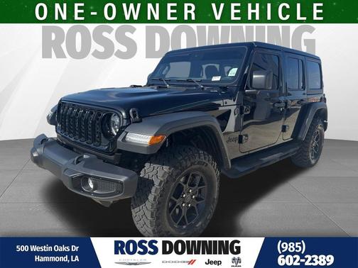 Black Clearcoat 2024 Jeep Wrangler Willys