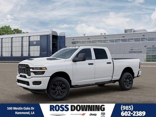 Bright White Clearcoat 2026 RAM 2500 Black Express Crew Cab 4x4 6'4' Box