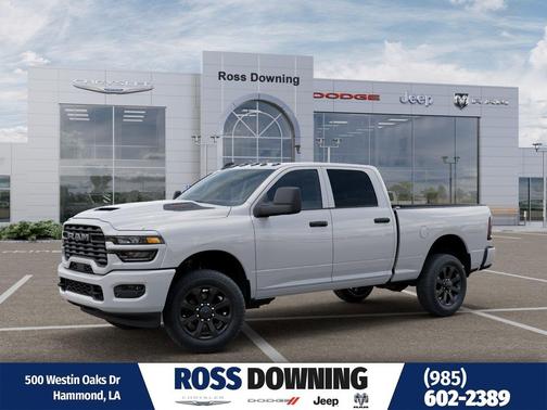 Bright White Clearcoat 2026 RAM 2500 Black Express Crew Cab 4x4 6'4' Box