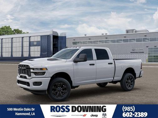 Bright White Clearcoat 2026 RAM 2500 Black Express Crew Cab 4x4 6'4' Box