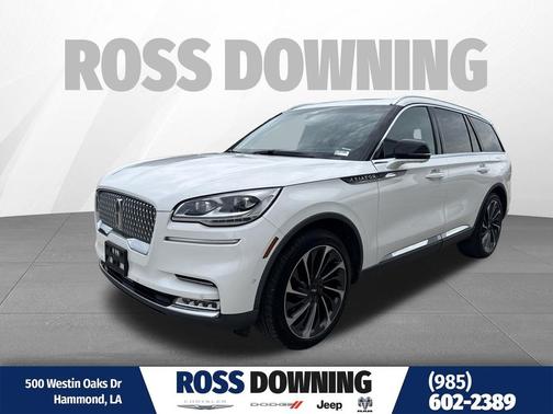 Pristine White Metallic Tri-Coat 2020 Lincoln Aviator Reserve AWD