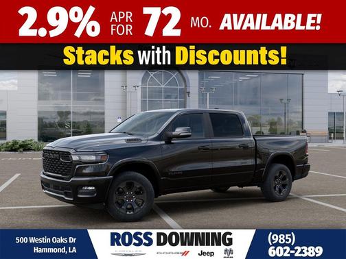 Diamond Black Crystal Pearlcoat 2026 RAM 1500 Big Horn/Lone Star