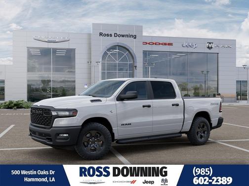 Bright White Clearcoat 2026 RAM 1500 Warlock Crew Cab 4x4 5'7' Box