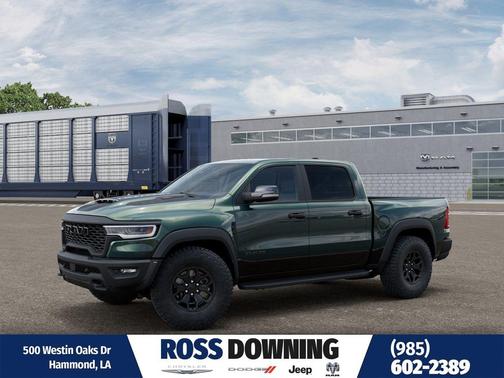 Serrano Green Metallic 2026 RAM 1500 RHO Crew Cab 4x4 5'7' Box