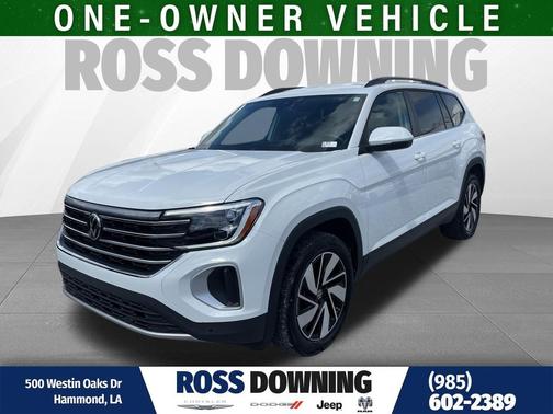 Pure White 2025 Volkswagen Atlas 2.0T SE w/Technology