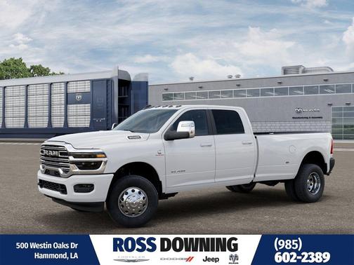 Bright White Clearcoat 2026 RAM 3500 Laramie Crew Cab 4x4 8' Box
