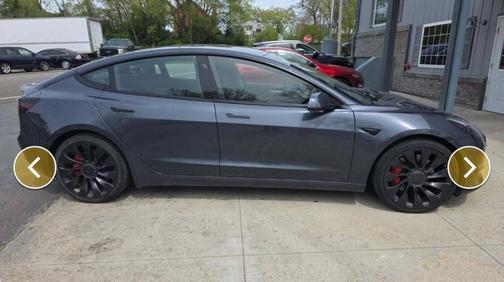 Gray 2022 Tesla Model 3 Performance