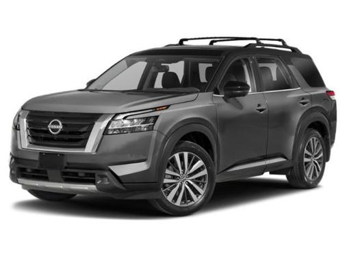 Gun Metallic/Super Black 2022 Nissan Pathfinder Platinum