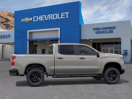 White Sand 2026 Chevrolet Silverado 1500 Custom Trail Boss