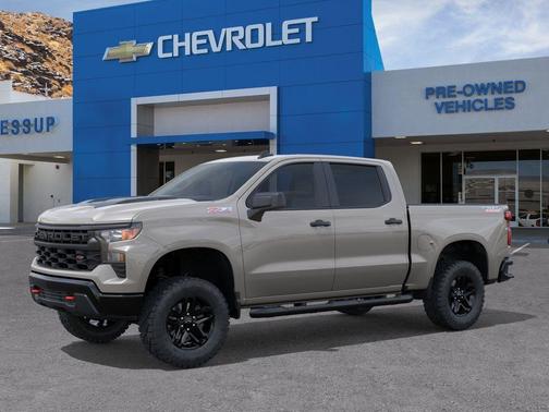 White Sand 2026 Chevrolet Silverado 1500 Custom Trail Boss
