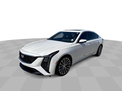 Crystal White Tri-Coat 2025 Cadillac CT5 Premium Luxury RWD