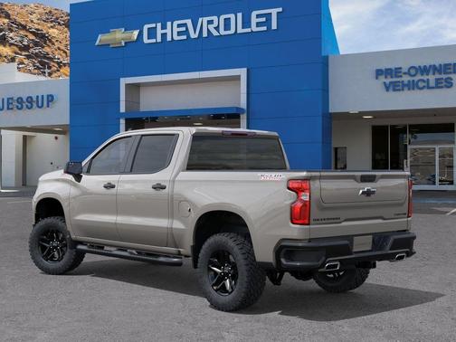 White Sand 2026 Chevrolet Silverado 1500 Custom Trail Boss