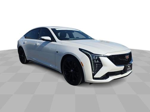 Crystal White Tri-Coat 2025 Cadillac CT5 Sport RWD