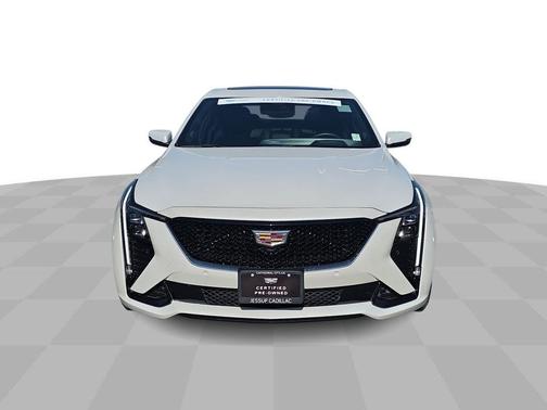 Crystal White Tri-Coat 2025 Cadillac CT5 Sport RWD