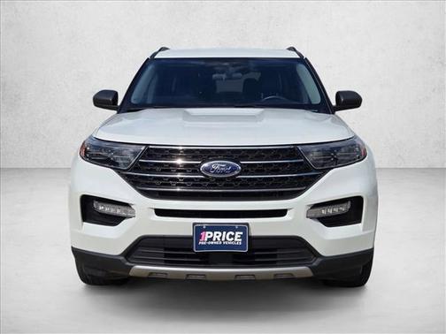 Star White Metallic Tri-Coat 2023 Ford Explorer XLT