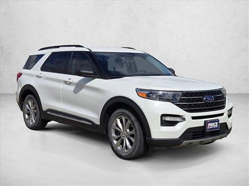 Star White Metallic Tri-Coat 2023 Ford Explorer XLT