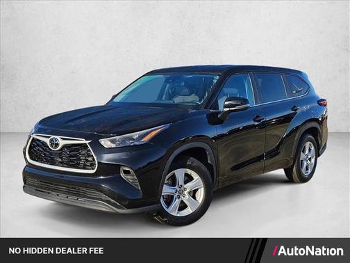 Midnight Black Metallic 2025 Toyota Highlander LE