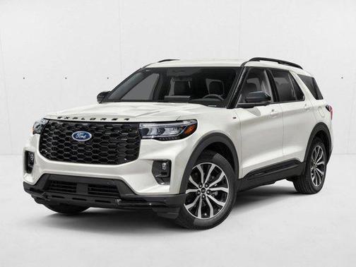 Star White Metallic Tri-Coat 2026 Ford Explorer ST-Line